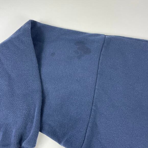 Vintage Fishing to Hunting Mens Funny Comedy Gag Gift Navy Crewneck Size Large - Picture 6 of 8